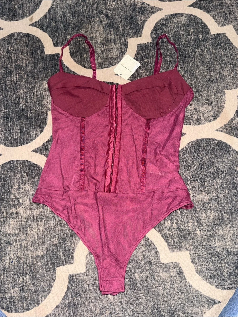 Free people night rhythm corset bodysuit small